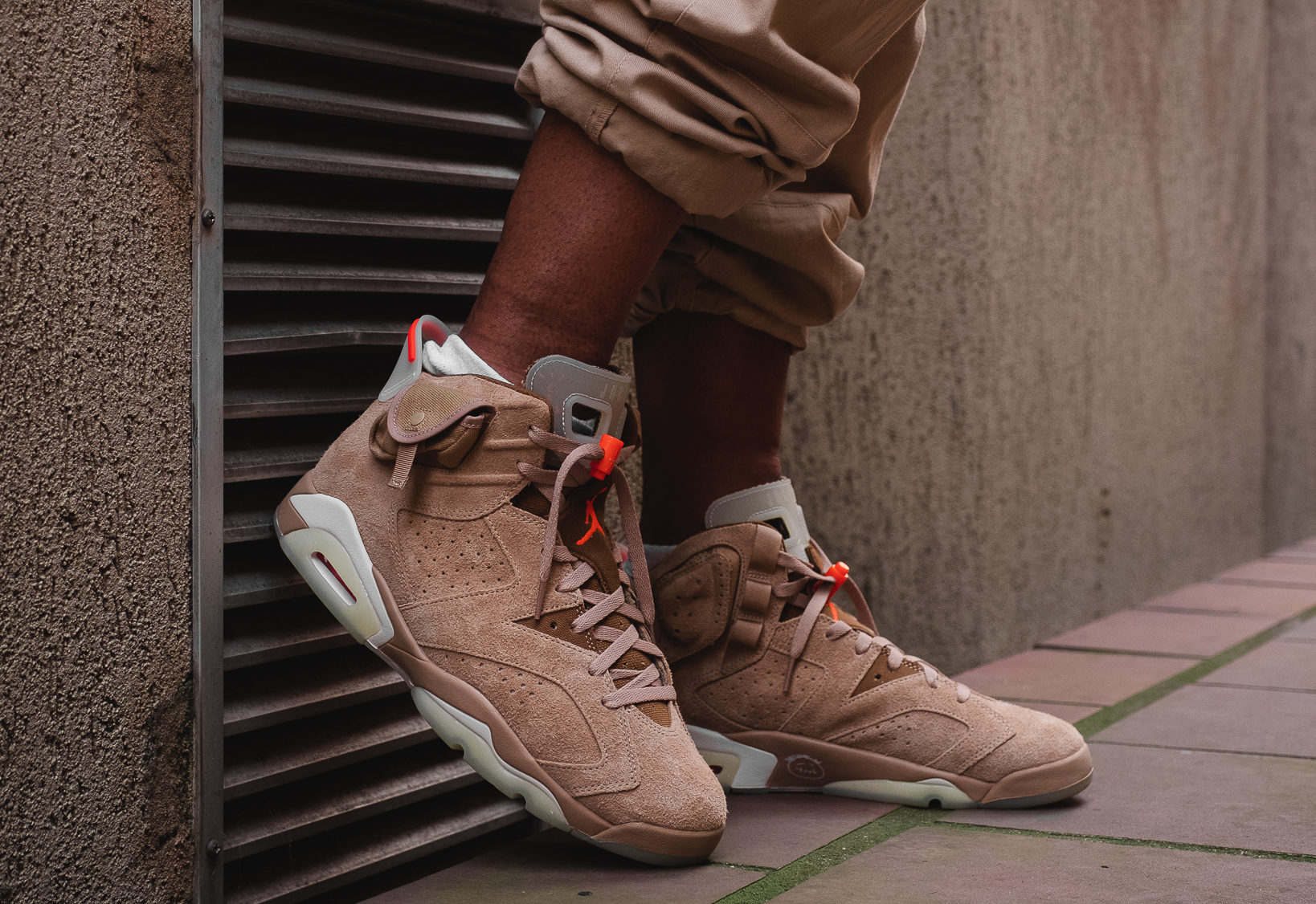 Кроссовки Air Jordan 6 Travis Scott British Khaki