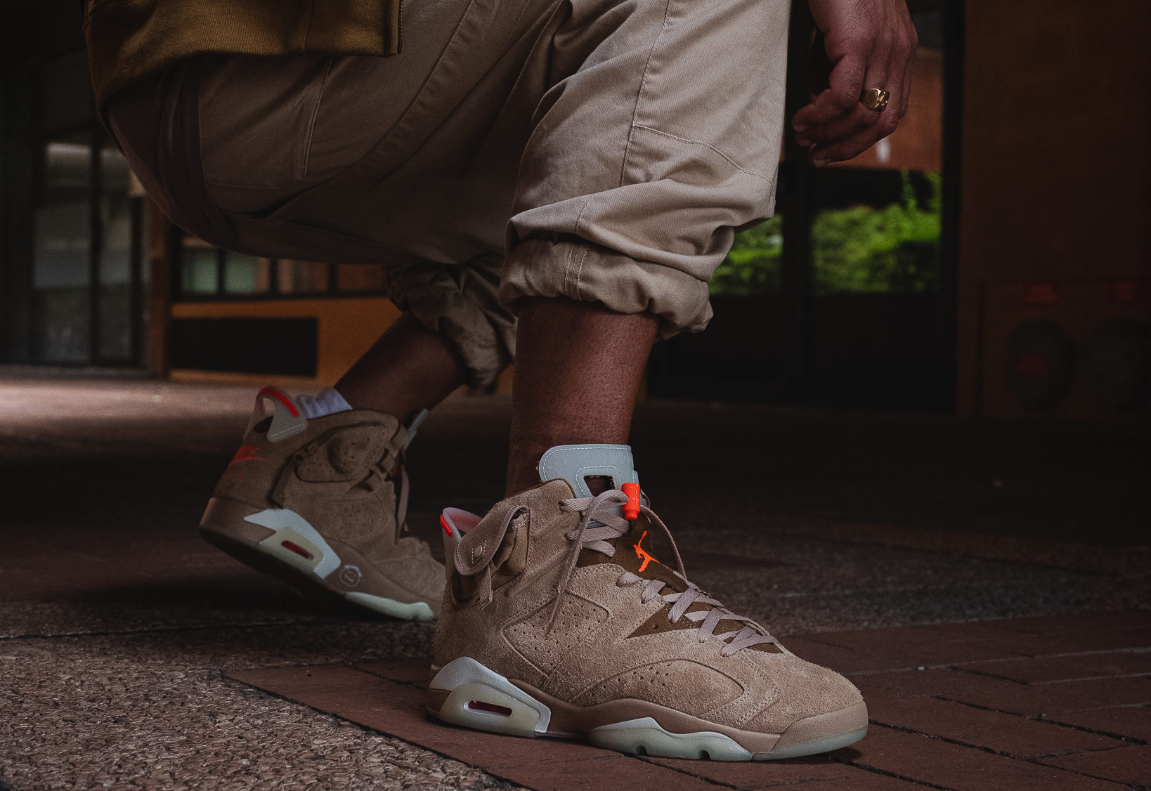 Кроссовки Air Jordan 6 Travis Scott British Khaki