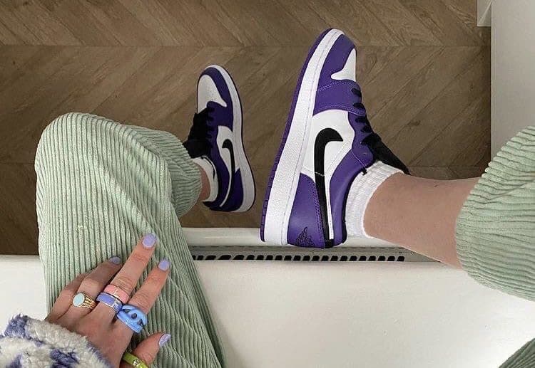 Кроссовки Air Jordan 1 Low Court Purple