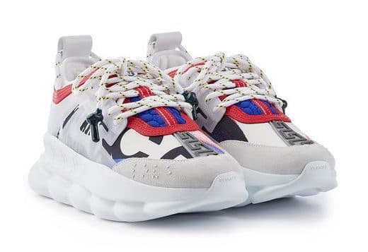 Кроссовки Versace Chain Reaction White Red