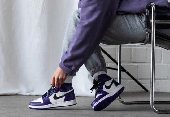 Кроссовки Air Jordan 1 Court Purple (Фиолетовые)