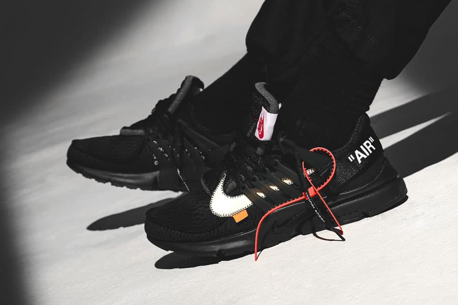 Кроссовки Nike Air Presto Off-White Black Чёрные