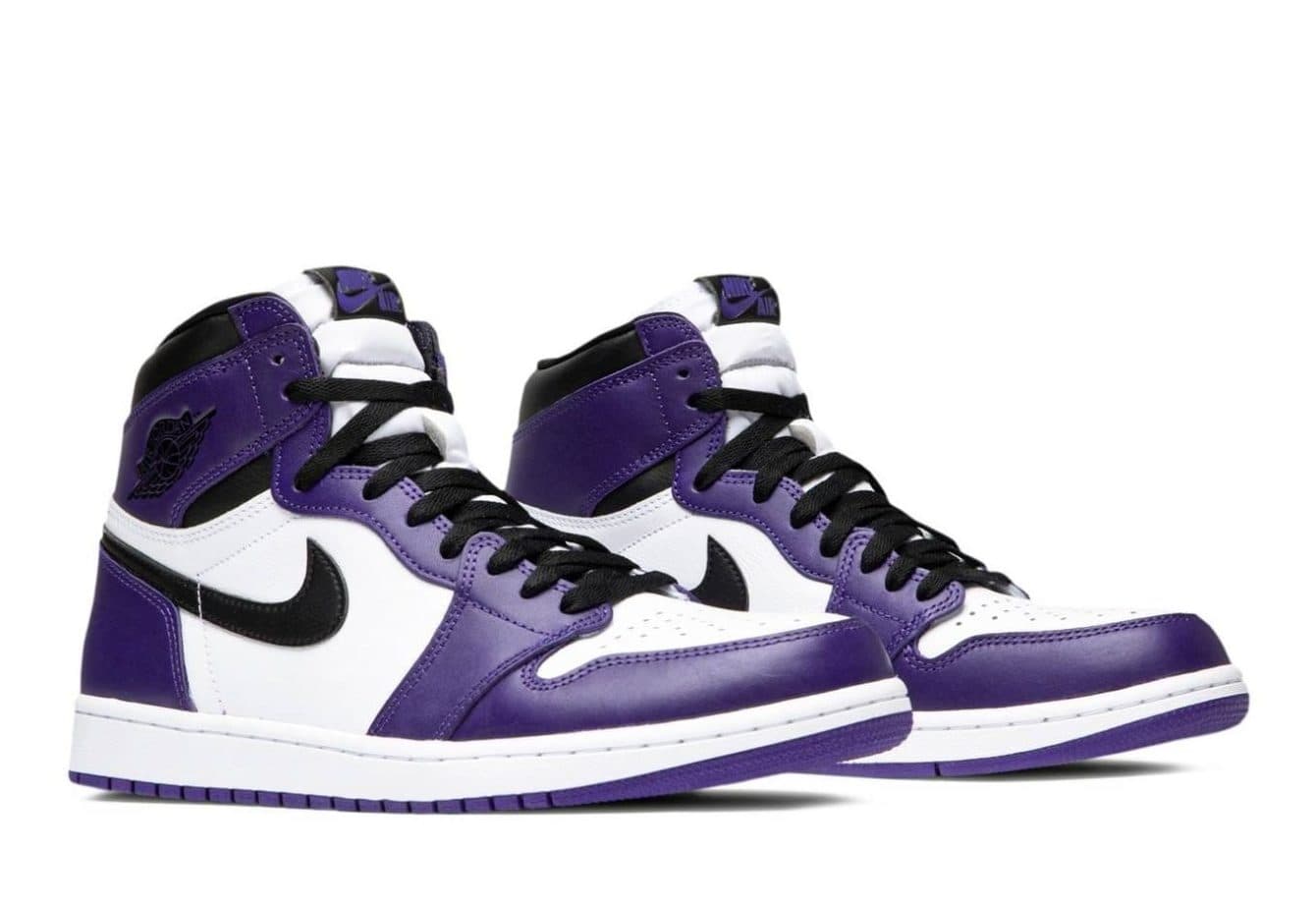Кроссовки Air Jordan 1 Court Purple (Фиолетовые)