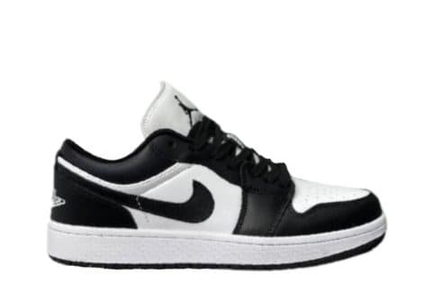 black and white jordans low tops