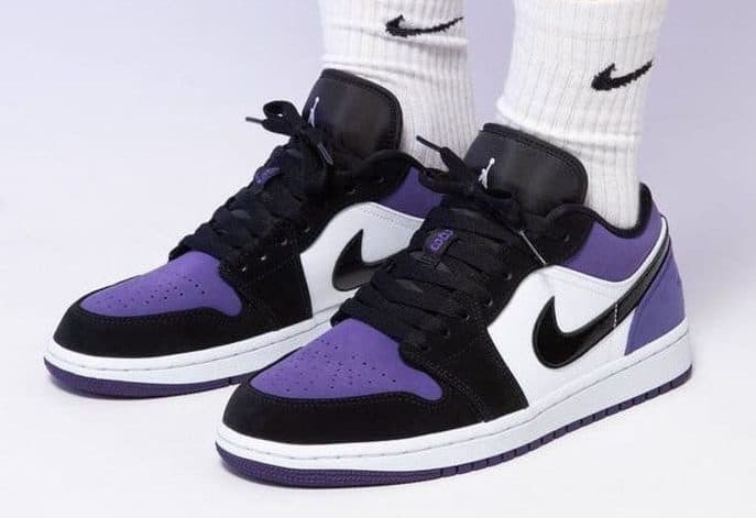 Кроссовки Air Jordan 1 Low Court Purple