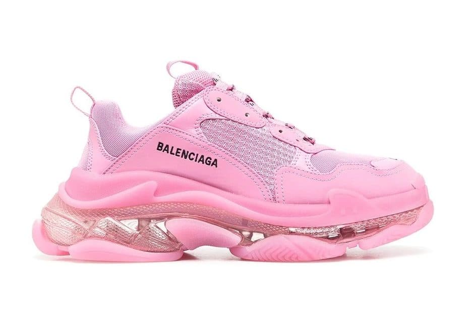 Кроссовки Balenciaga Triple-S Clear Sole Pink Розовые