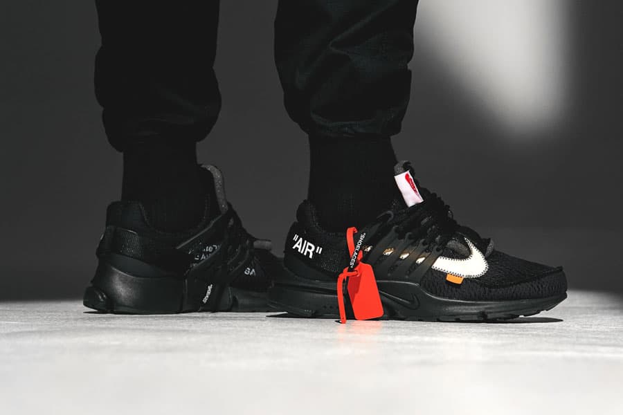 Кроссовки Nike Air Presto Off-White Black Чёрные