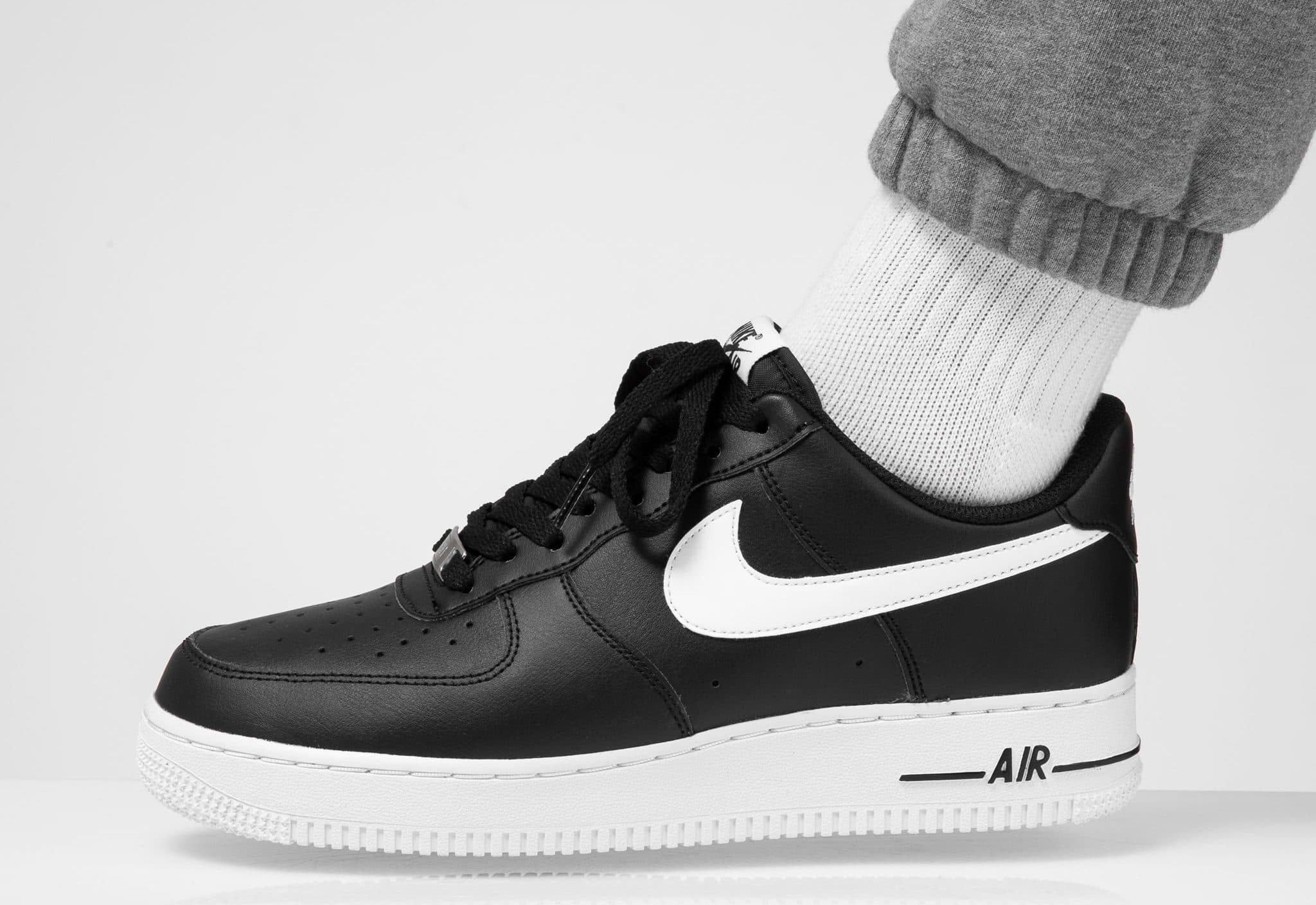 Кроссовки Nike Air Force 1 AN20 Black White Чёрные