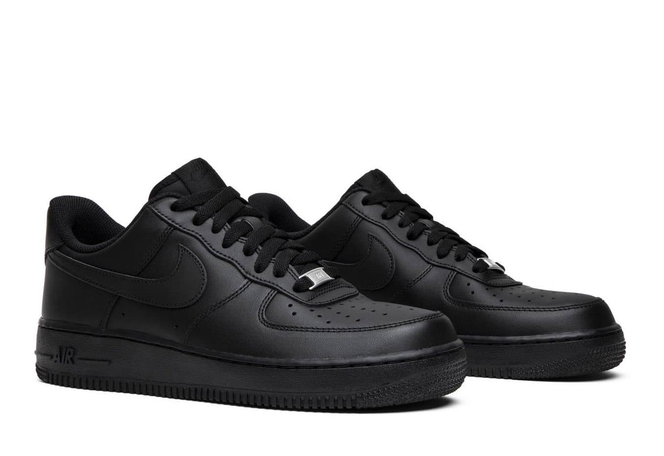 Кроссовки Nike Air Force 1 Black Чёрные