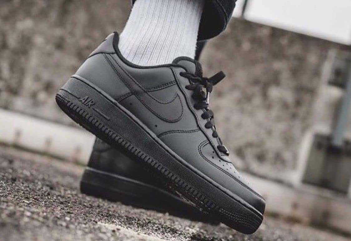 Кроссовки Nike Air Force 1 Black Чёрные