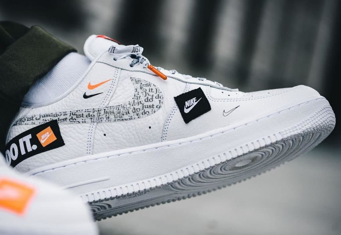 Кроссовки Nike Air Force 1 Just Do It White Белые