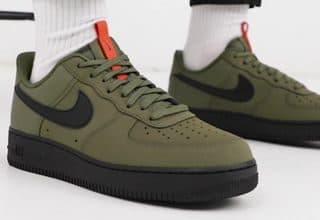 Кроссовки Nike Air Force 1 Medium Olive Зелёные