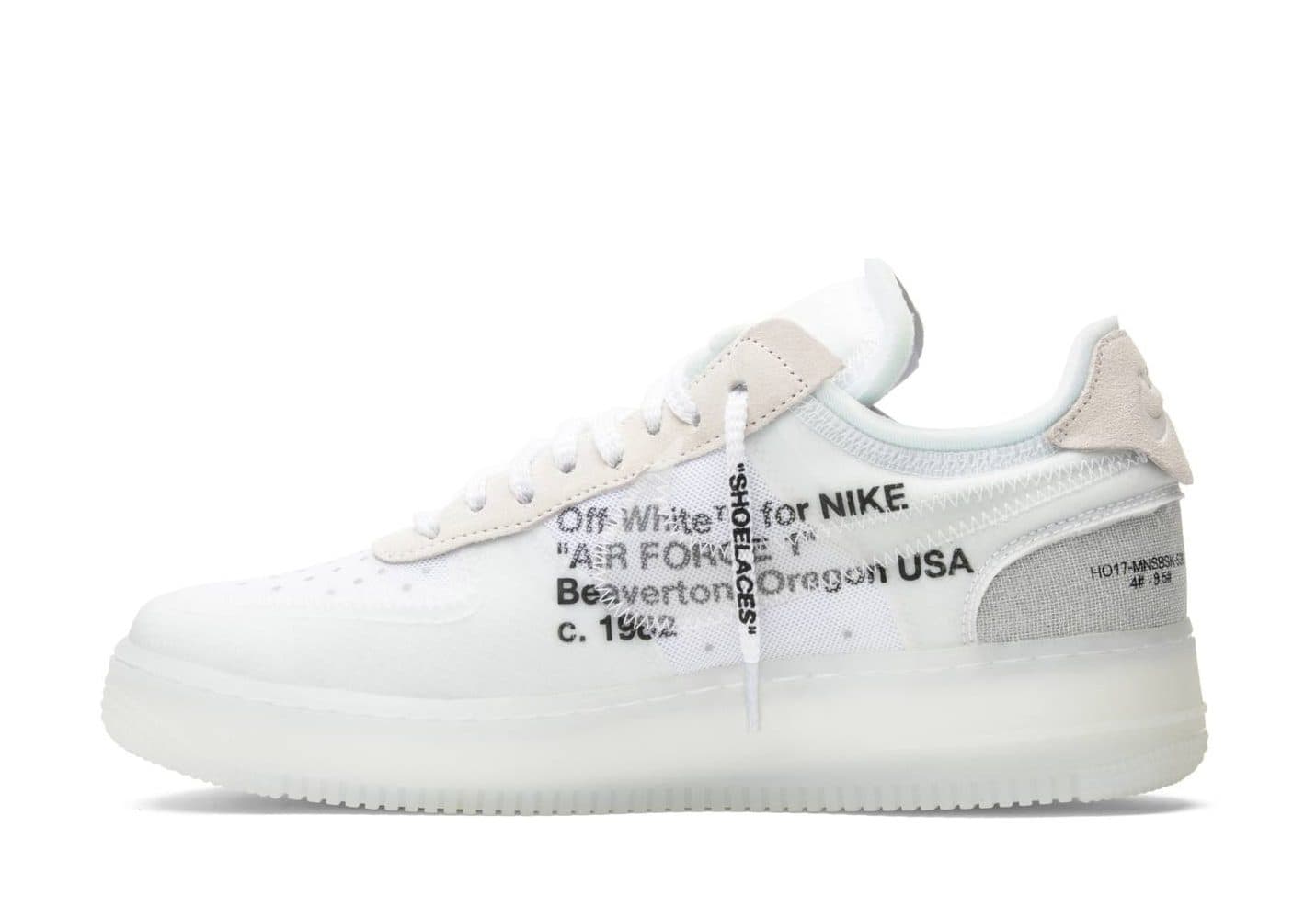 Кроссовки Nike Air Force 1 Off-White The Ten Белые