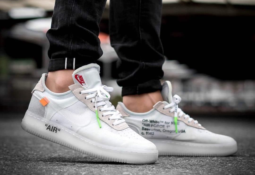 Кроссовки Nike Air Force 1 Off-White The Ten Белые
