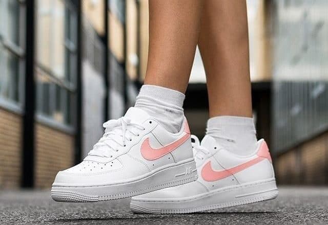 Кроссовки Nike Air Force 1 Oracle Pink Белые