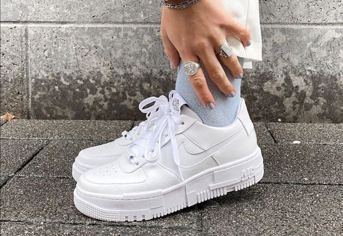 Кроссовки Nike Air Force 1 Pixel White Белые