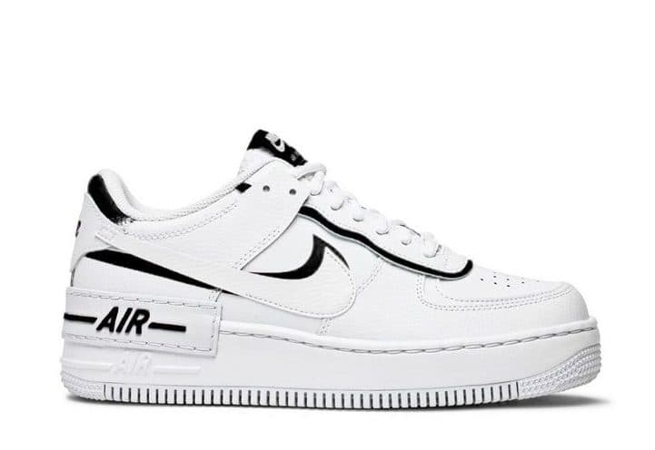 Кроссовки Nike Air Force 1 Shadow White Black Белые