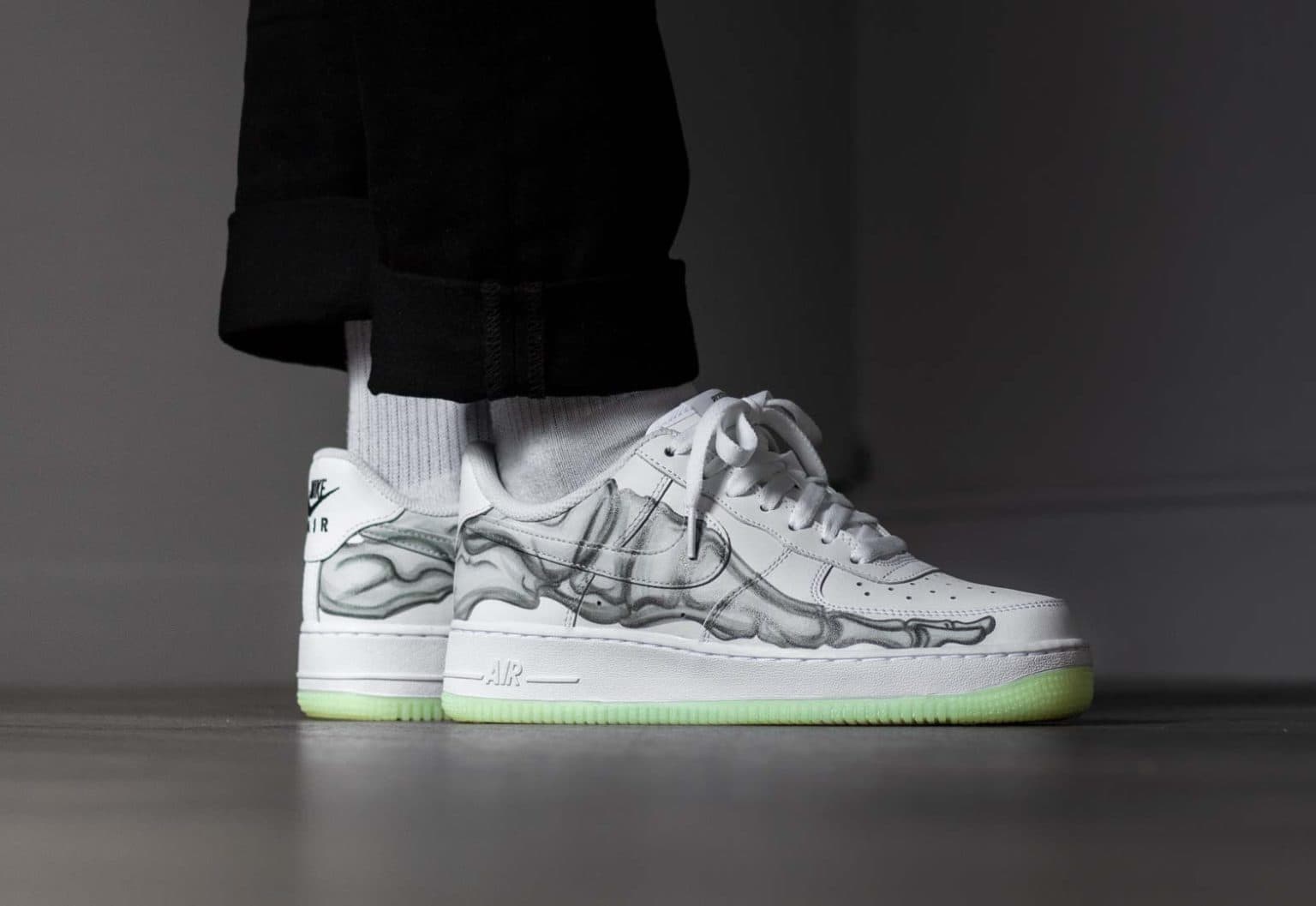 Nike Air Force 1 кастом кости