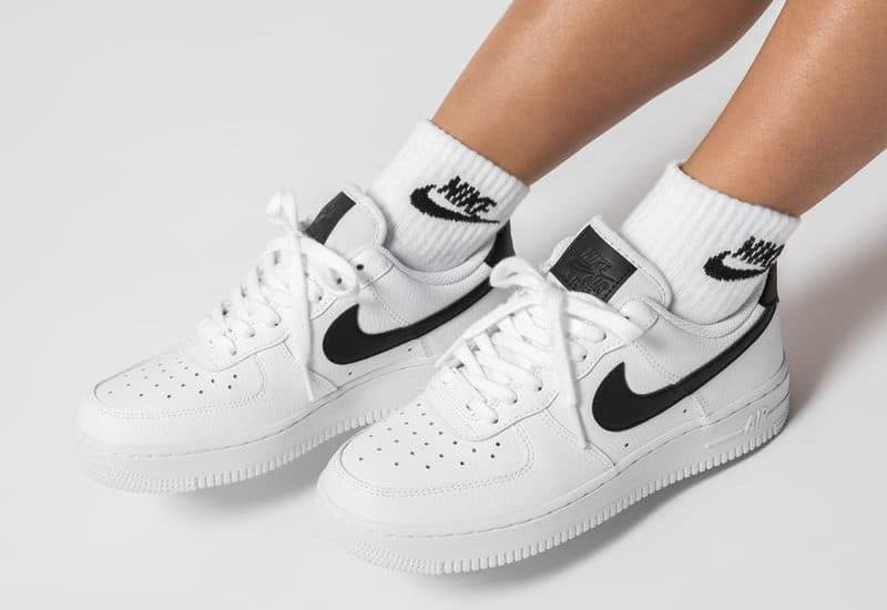 Кроссовки Nike Air Force 1 White Black Белые