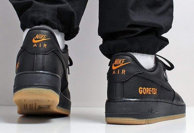 Кроссовки Nike Air Force 1 Gore-Tex Black Чёрные