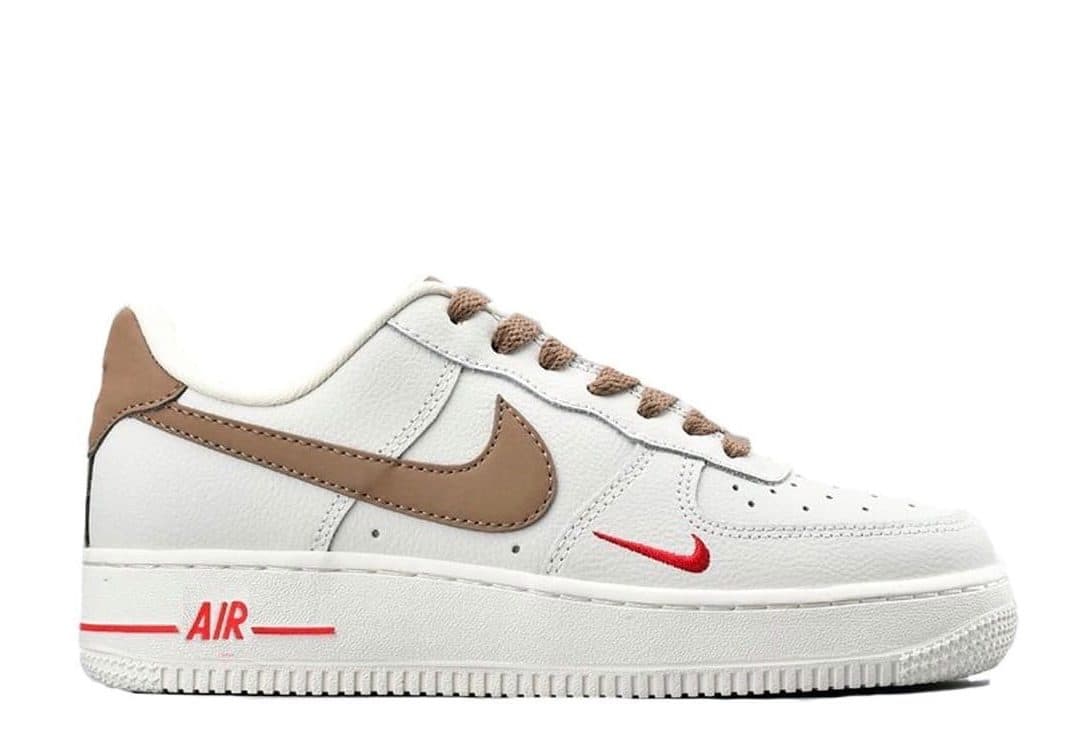 Кроссовки Nike Air Force 1 Premium White Brown