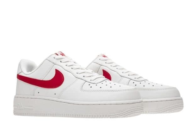 Кроссовки Nike Air Force 1 White Red Белые