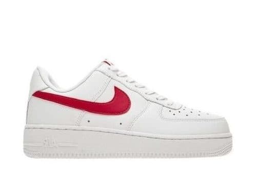 red and white nike air force ones