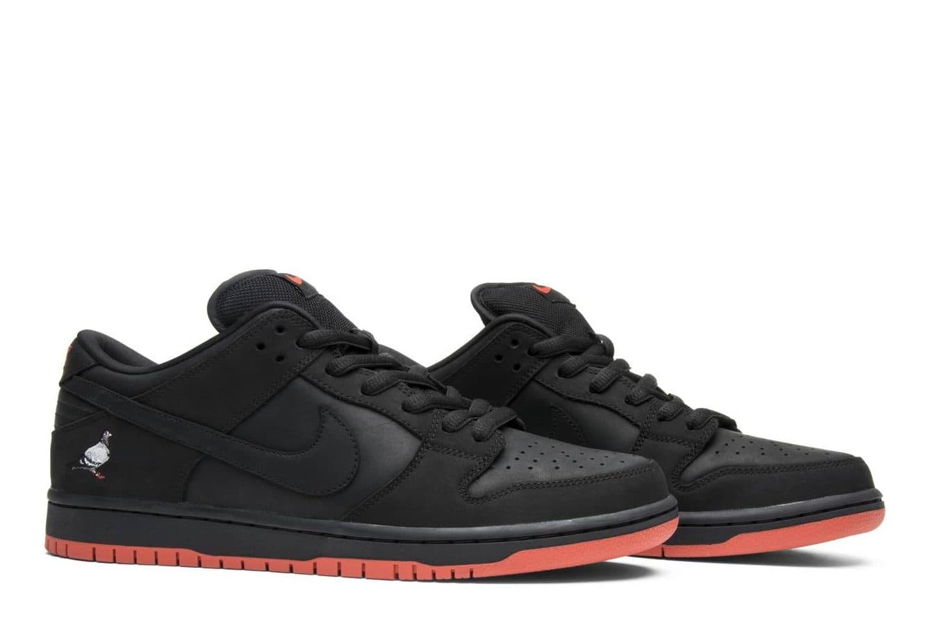 Кроссовки Nike SB Dunk Low Black Pigeon Чёрные