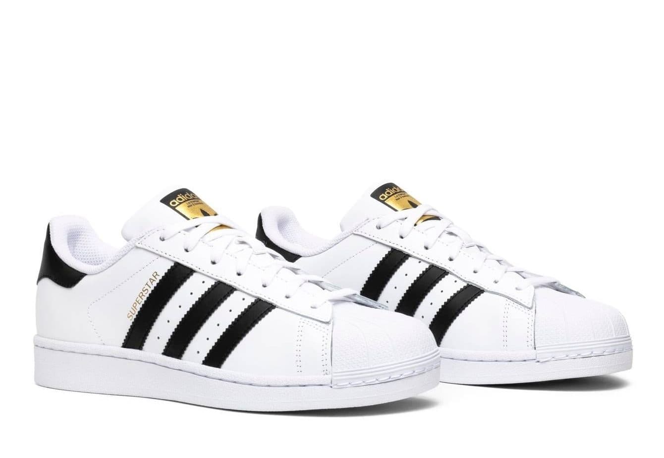 Кроссовки Adidas Superstar White Black Белые