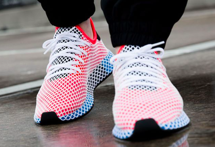 Кроссовки Adidas Deerupt Runner Solar Red Красные