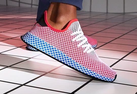 Кроссовки Adidas Deerupt Runner Solar Red Красные