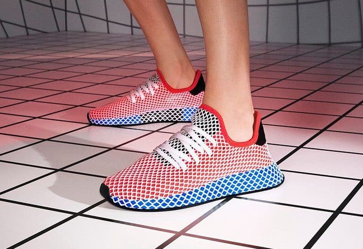 Кроссовки Adidas Deerupt Runner Solar Red Красные