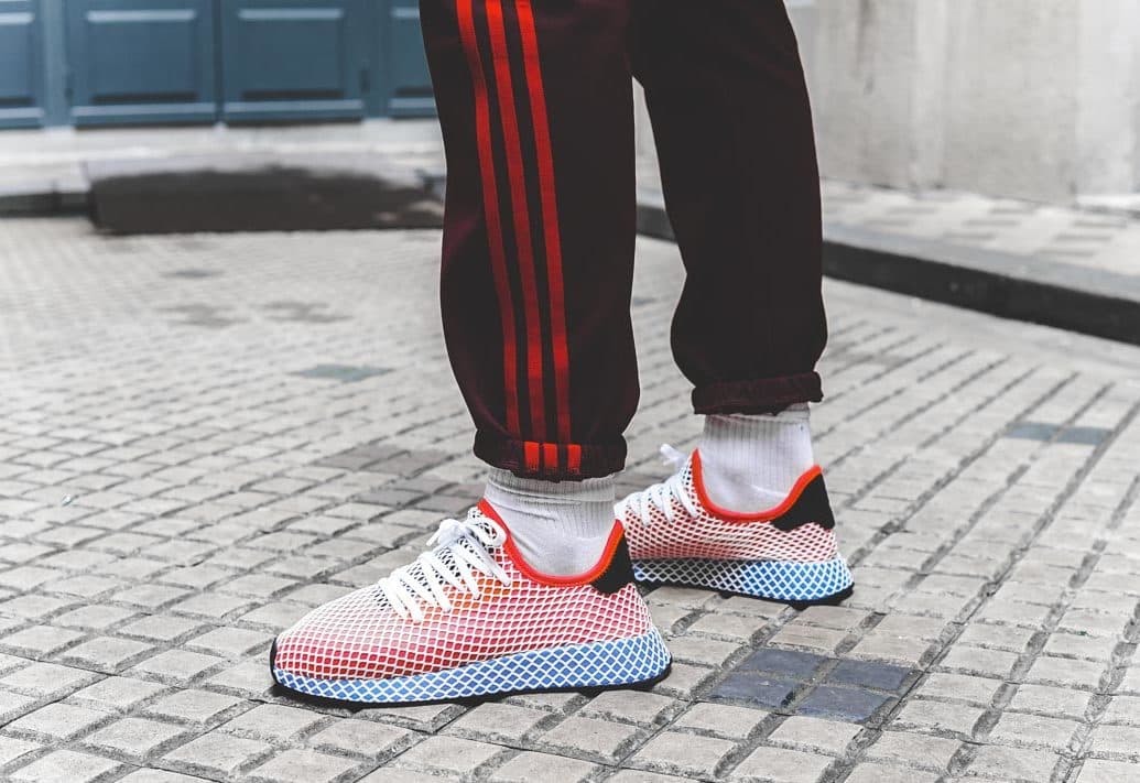 Кроссовки Adidas Deerupt Runner Solar Red Красные