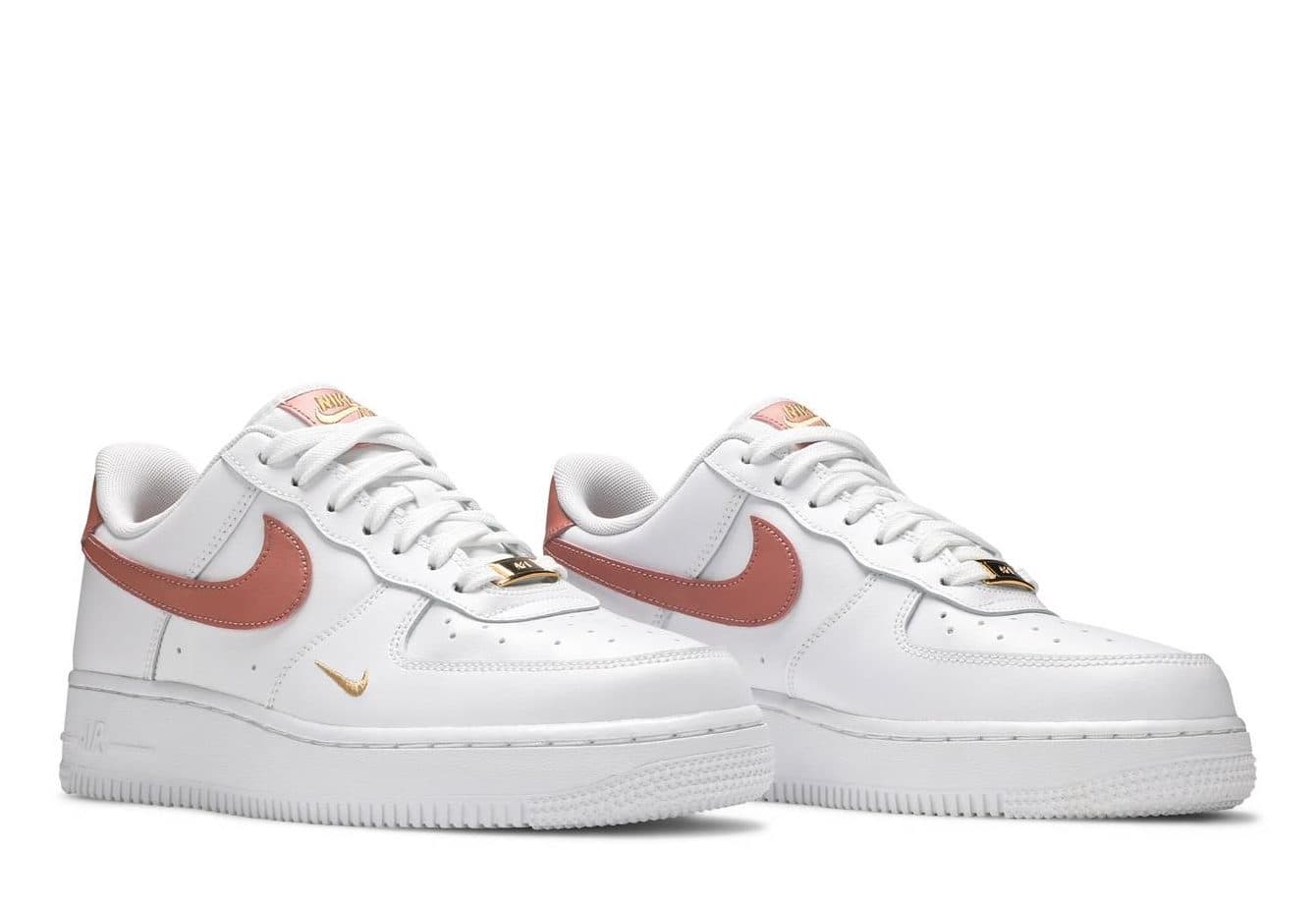 Кроссовки Nike Air Force 1 Essential White Rust Pink Белые