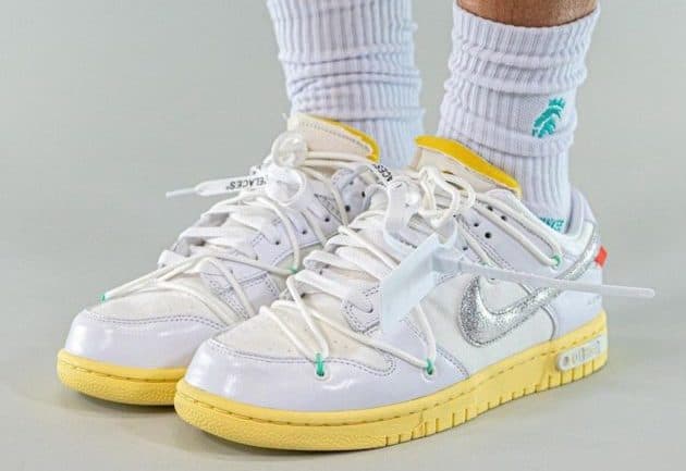 Кроссовки Nike Dunk Low x Off White Lot 01 of 50