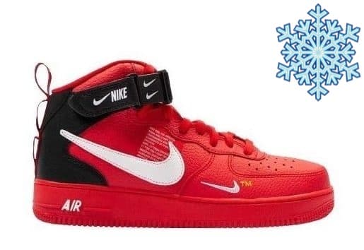 Зимние Кроссовки Nike Air Force 1 Mid LV8 Utility Red