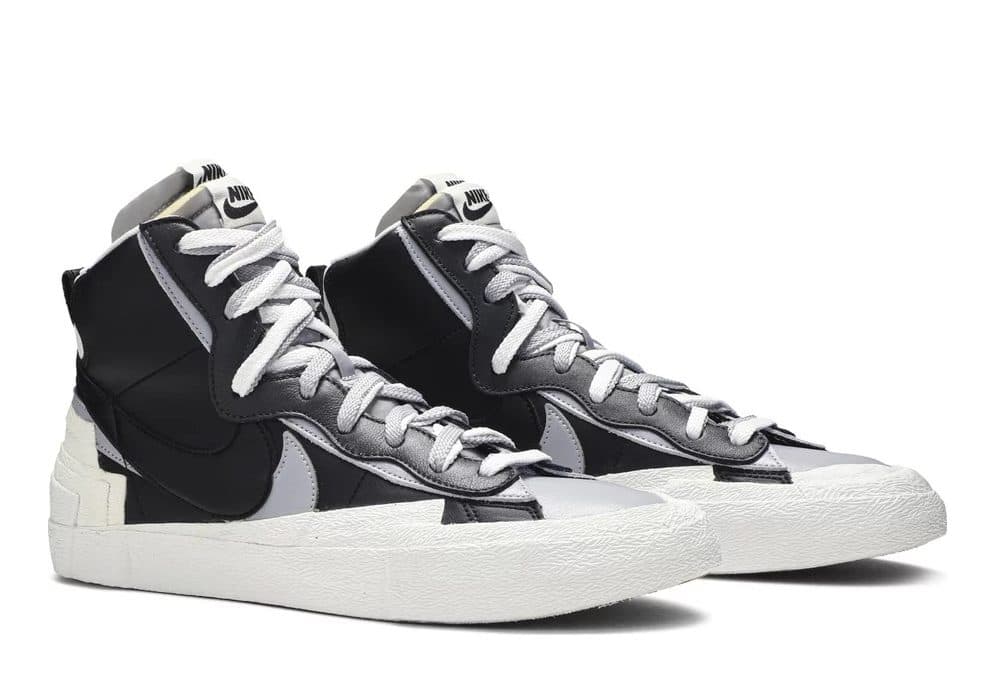 Кроссовки Nike Blazer Mid x Sacai Black Grey