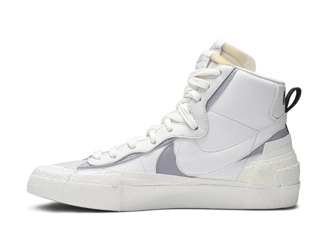Кроссовки Nike Blazer Mid x Sacai White Grey