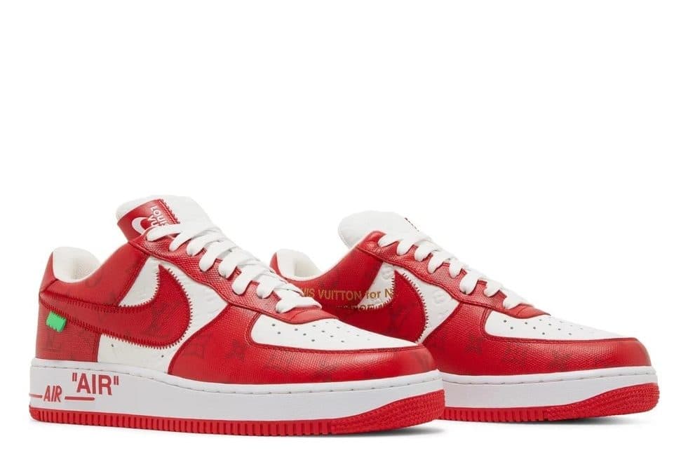Кроссовки Nike Air Force 1 x Louis Vuitton White Comet Red