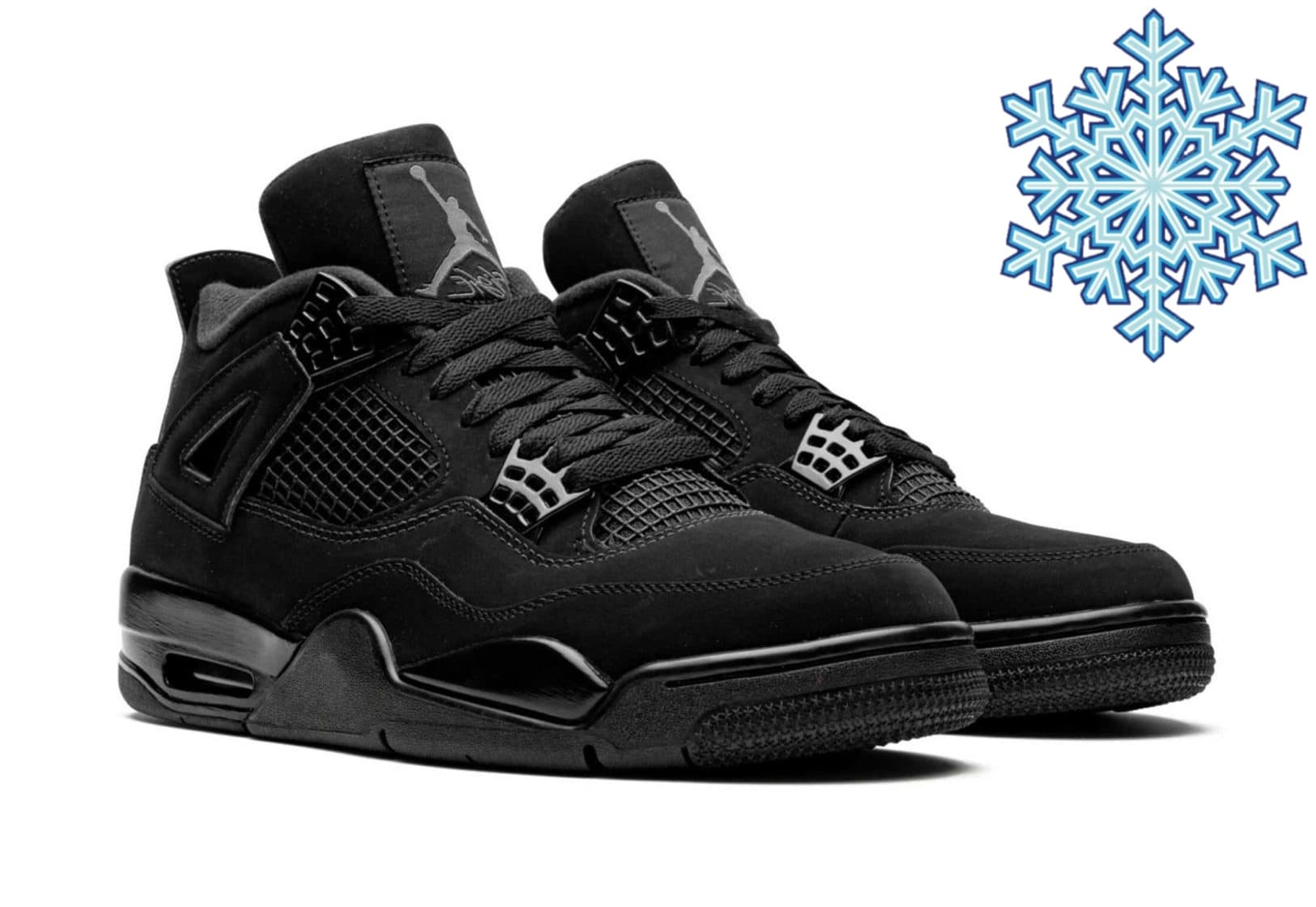 Зимние Кроссовки Nike Air Jordan 4 Black Cat
