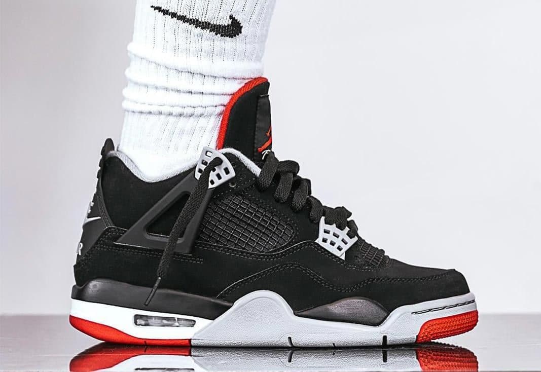 Зимние Кроссовки Nike Air Jordan 4 Bred