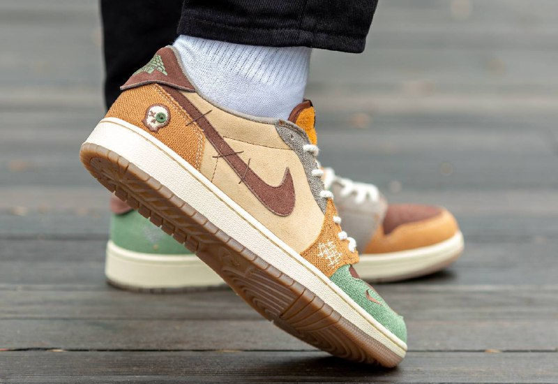 Зимние Кроссовки Air Jordan 1 Low Voodoo Zion Williamson