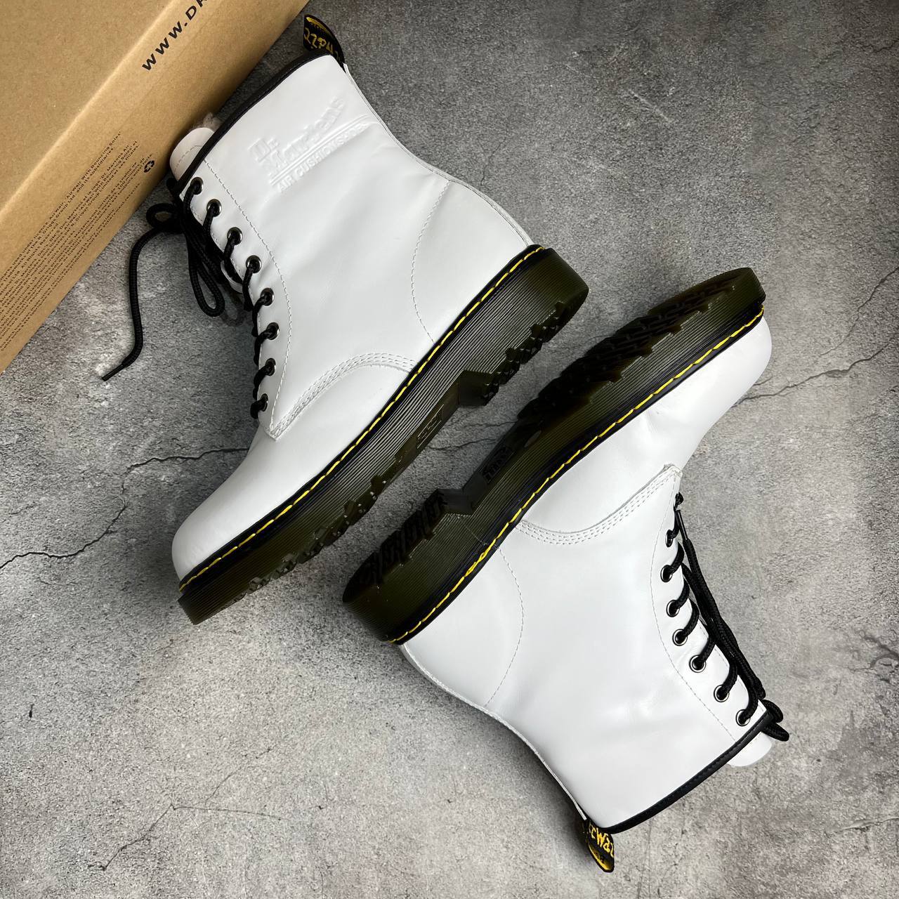 Зимние Ботинки Dr. Martens 1460 White Leather