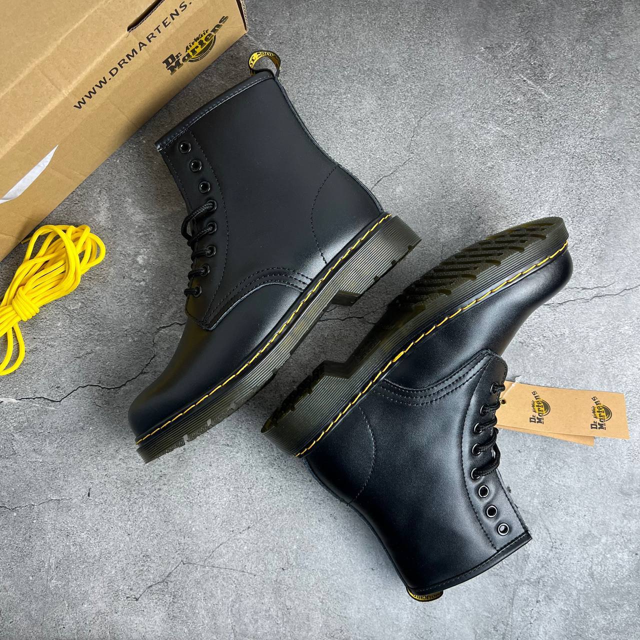 Зимние Ботинки Dr. Martens 101 Smooth Leather Lace Up Boots