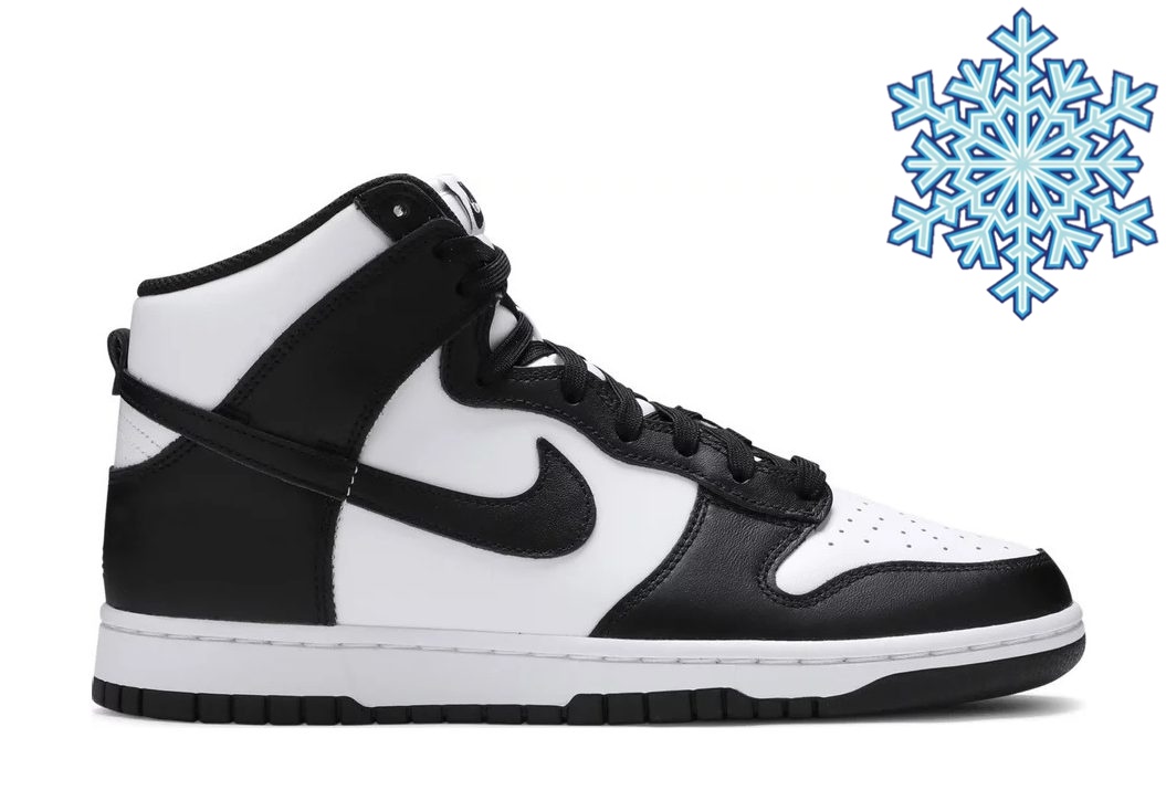 Зимние Кроссовки Nike Dunk High Black White