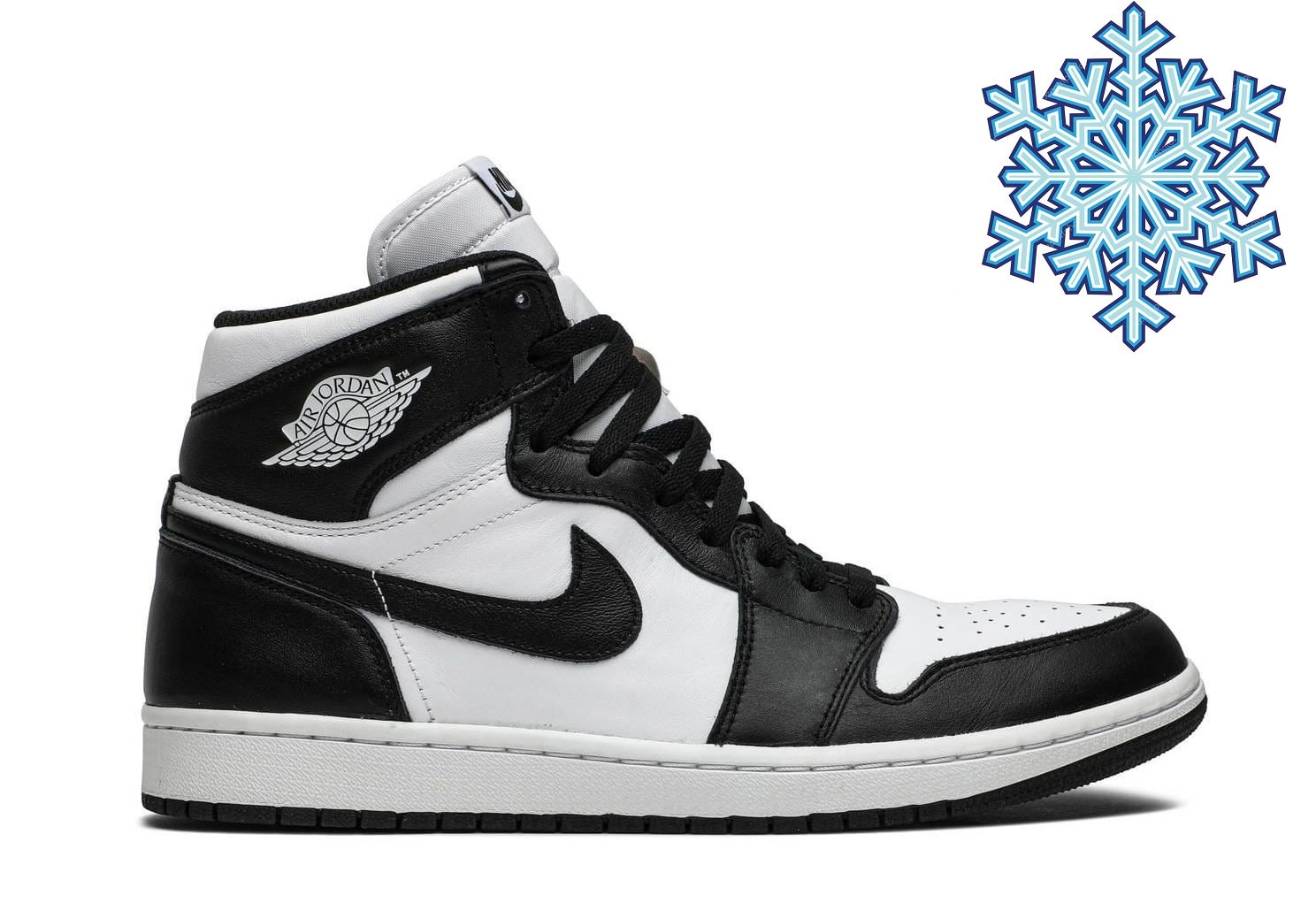 Зимние Кроссовки Air Jordan 1 Black White