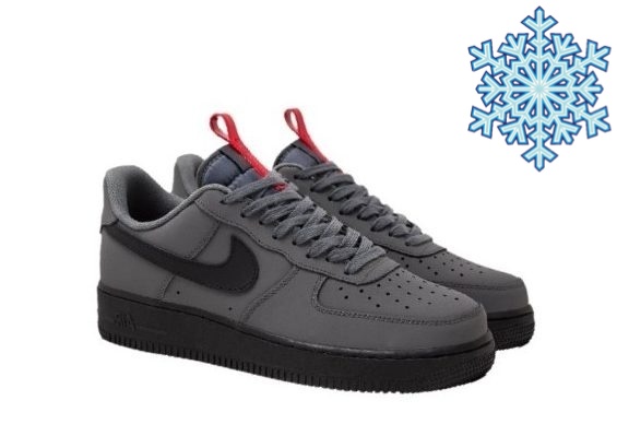 Зимние Кроссовки Nike Air Force 1 Anthracite