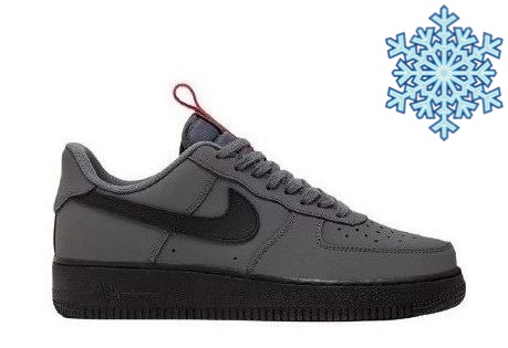 Зимние Кроссовки Nike Air Force 1 Anthracite