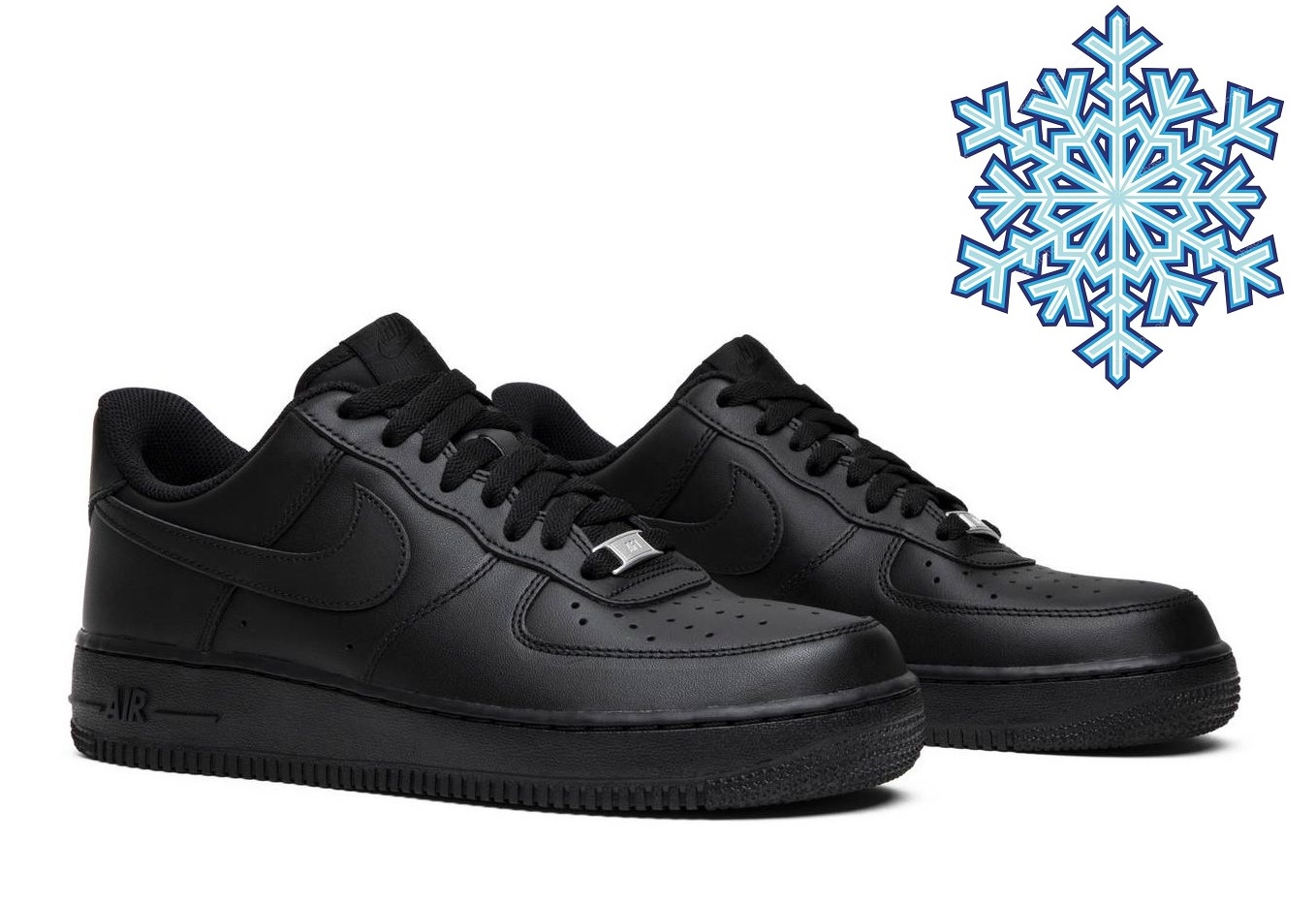 Зимние Кроссовки Nike Air Force 1 Black