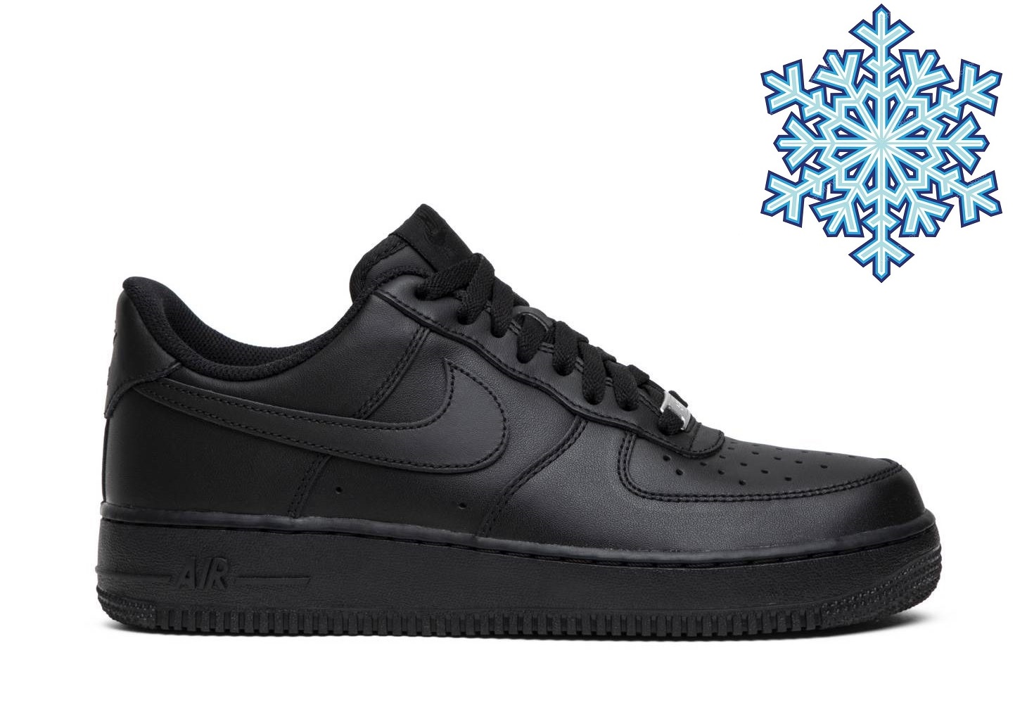 Зимние Кроссовки Nike Air Force 1 Black